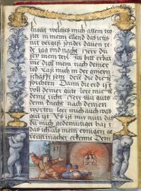 Psalter des Grafen Karl Wolfgang zu Oettingen. Drei Jünglinge im Feuerofen