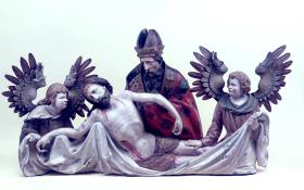 Trinitarische Pietà mit Engeln