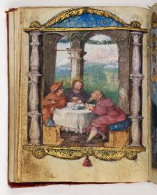 Psalter des Grafen Karl Wolfgang zu Oettingen. Christus in Emmaus