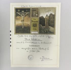 Im Kriegsjahr 1916 für Max Köchlin, Nr. KC 2