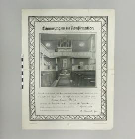 Erinnerung an die Konfirmation von Lina Luise Weber, Gedenkblatt Nr. 63 b