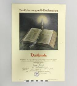 Zur Erinnerung an die Konfirmation für Irene Appel, Nr. 500/24