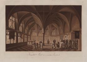 Schloss Marienburg in Preussen. Kapitel-Saal im vormaligen Zustande