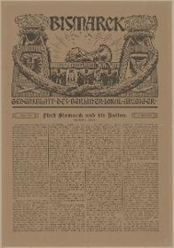 Bismarck Gedenkblatt des Berliner Lokal-Anzeiger