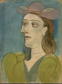 Frau mit Hut