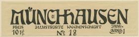 Kopfleiste zu Münchhausen. Illustrirte Wochenschrift (Jg. 1 Nr. 18)