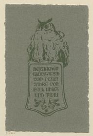 Herzlichen Glückwunsch zum Neuen Jahr von Emil Uhles und Frau