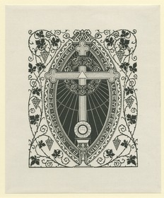 Probedruck eines "Symbol-Schluss-Stück" in Thomas von Kempen Die vier Bücher von der Nachfolge Christi
