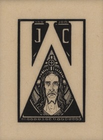 Probedruck der Initiale W in Thomas von Kempen Die vier Bücher von der Nachfolge Christi