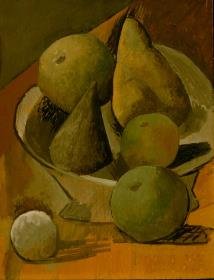 Fruchtschale mit Birnen und Äpfeln