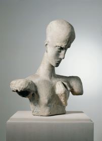 Kopf eines Denkers (mit Hand)