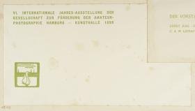Briefkouvert der Gesellschaft zur Förderung der Amateur-Photographie Hamburg (Signet: Arthur Illies)