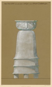 Silberne Blumenvase, Aufriss