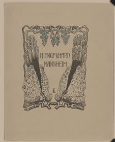 Ankündigung der neuen Musterkarte H. Engelhard Mannheim
