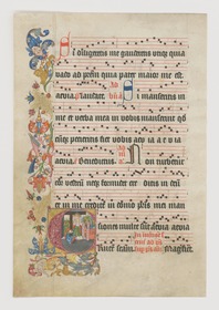 Initiale C(rucem sanctam), Einzelblatt aus Antiphonarium officii, Köln