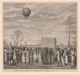 Blanchards Gasballonfahrt in Nürnberg, 1787