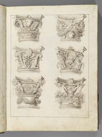 Codex Mantegna, sechs Kapitelle