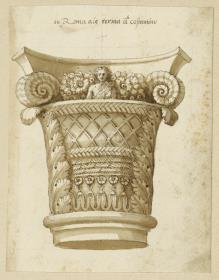 Kapitell aus Konstantinsthermen in Rom