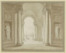 Villa Albani, Blick aus dem Atrium des Casino