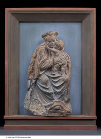 Sitzende Muttergottes mit Kind
