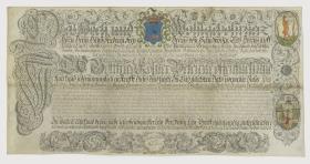 Lehrbrief für den Gärtner Johann Christoph Mentsel, ausgestellt von Johann Köhler, im Namen von Hans Friedrich Freiherr von Sandresky