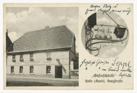 Gosen-Schänke, Fotopostkarte, Auftrag Gosen-Schänke, Halle (Gebrauchsgraphik)