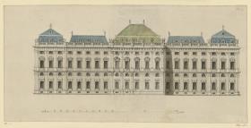 Würzburger Residenz, Aufriss zur Nordseite