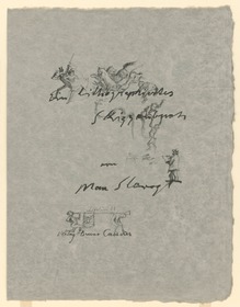 Probedruck zu Ein lithographisches Skizzenbuch