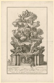 Feuerwerksaufbau zur Hochzeit von Ludwig VX. und Maria Leszczyńska in Rom 1725