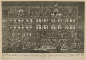Illumination des Palais Wachtendonck zur Krönung Karls VII. in Frankfurt am Main 1742