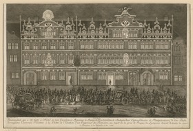 Illumination zur Einnahme von Prag in Frankfurt 1741