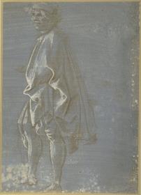 Stehende männliche Gewandfigur