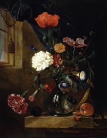 Blumenstrauß in einer Glasvase