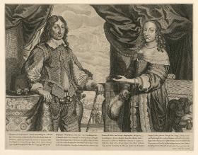 Doppelporträt Friedrich Wilhelm, Kurfürst von Brandenburg (Der Große Kurfürst), und seine Frau Luise Henriette von Oranien