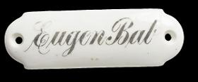 Namensschild "Eugen Bab"