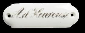 Namensschild "A. d'Heureuse"