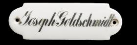 Namensschild "Joseph Goldschmidt."