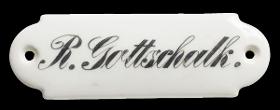Namensschild "R. Gottschalk."