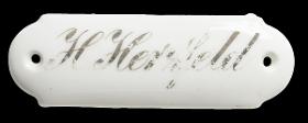 Namensschild "H. Herzfeld"