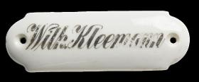 Namensschild "Wilh. Kleemann"
