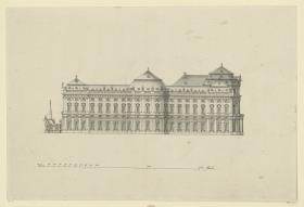 Aufriss der Südseite der Würzburger Residenz