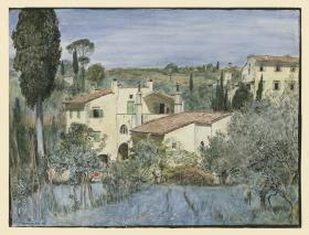 Eine Villa am Rande von Florenz