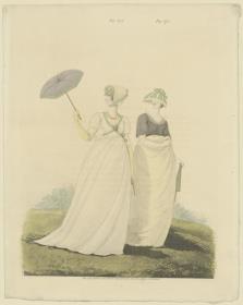 Gallery of Fashion, Fig. 273, 274: Morning Dresses