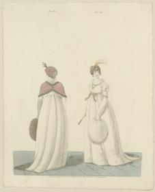 Gallery of Fashion, Fig. 288, 289: Morning Dress, Afternoon Dress