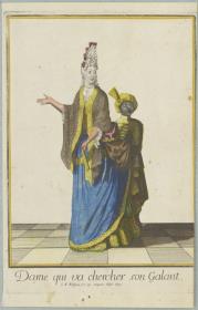 Dame qui va chercher son Galant