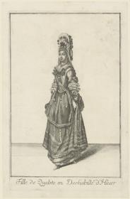 Fille de Qualité en Deshabillé d'Hiver
