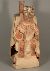 Sitzende anthropomorphe Figur