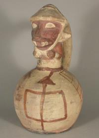 Applikation: anthropo-zoomorphe Figur