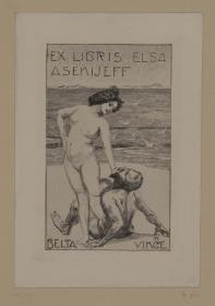 Exlibris Elsa Asenijeff