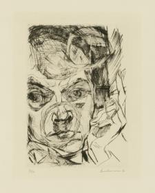 Der Raucher (Selbstbildnis)